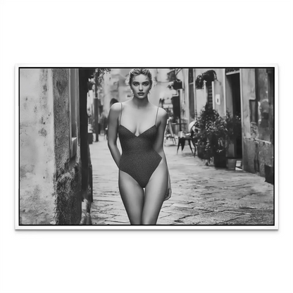 Timeless black-and-white canvas wall art for modern interiors.