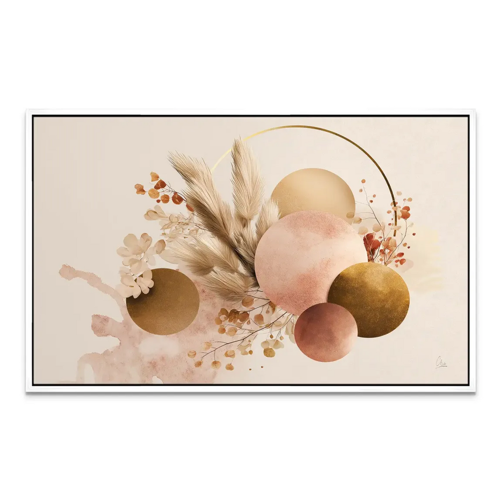 Elegant canvas print suited for bedrooms or offices in Scandinavian-inspired spaces.
