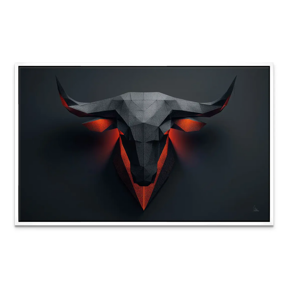 Noble Bull Head Canvas Art — Geometric Low-Poly Wall Decor - Image 8