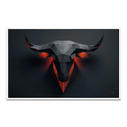 Noble Bull Head Canvas Art — Geometric Low-Poly Wall Decor - Image 8