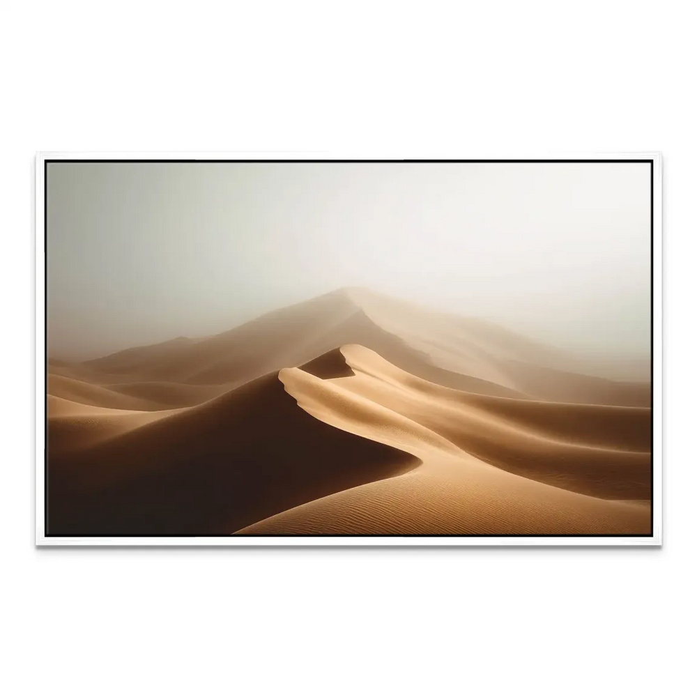 Bohemian-inspired desert landscape canvas wall art for calm spaces