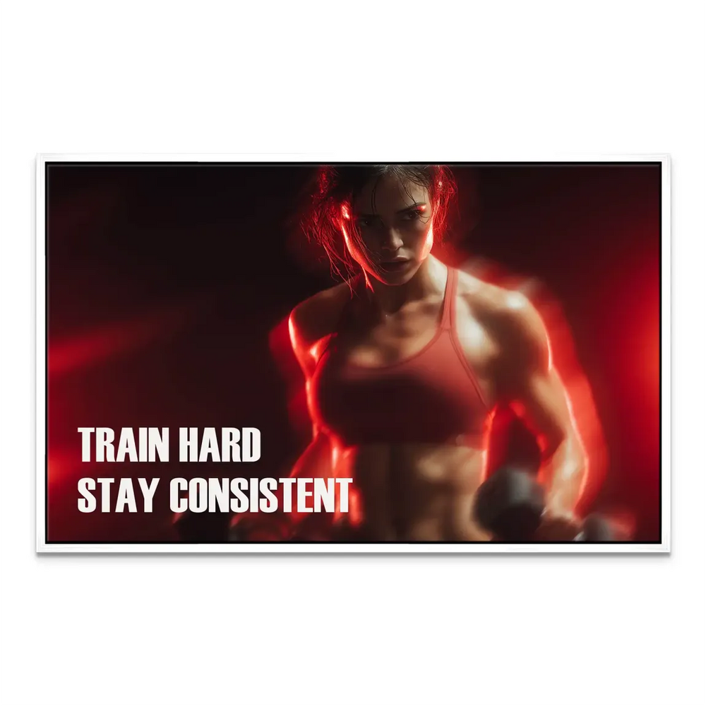 Fitness Motivation Canvas Art: Train Hard, Stay Consistent - Image 8