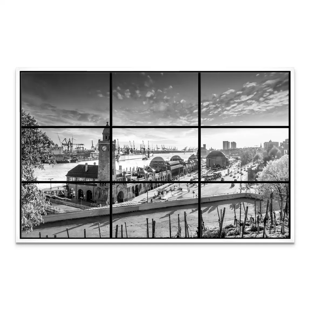 Timeless urban landscape with architectural details in Hamburg