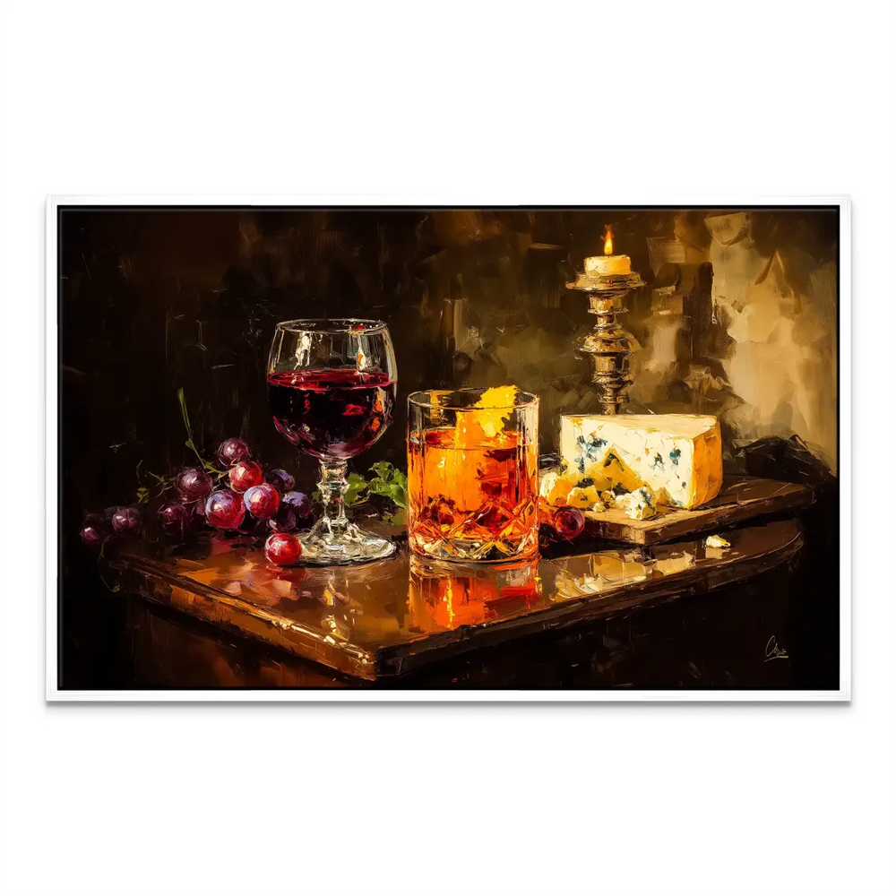 Wine & Pleasure Canvas Print: Luxurious Still Life Wall Art - Image 8