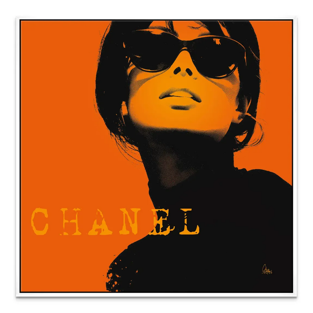 Uplifting, confident portrait art suitable for minimalist spaces.