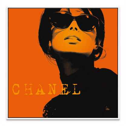 Uplifting, confident portrait art suitable for minimalist spaces.