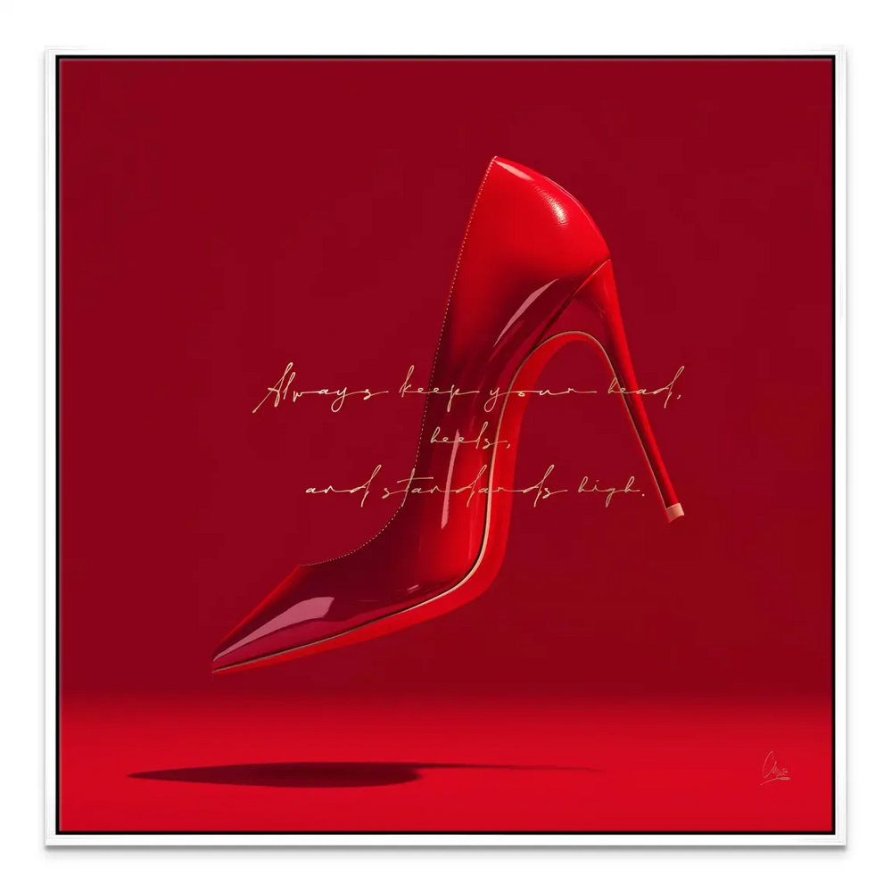 Red Heels Canvas Print - Luxury Wall Art for Fashion Rooms - Image 7
