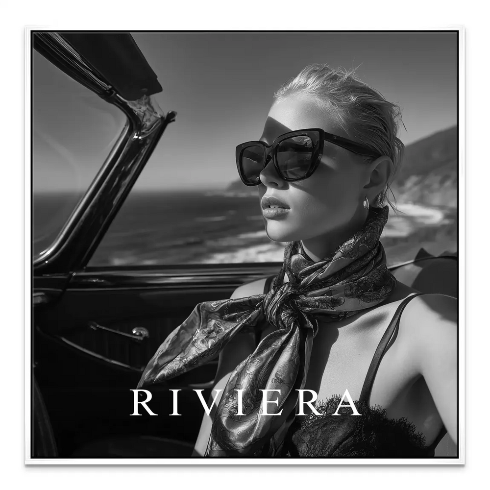 Ideal centerpiece for living rooms or bedrooms with classic black-and-white photography.