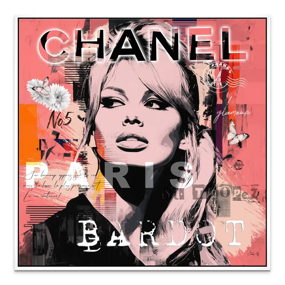 Eight-piece wall art collection with bold street-art vibe