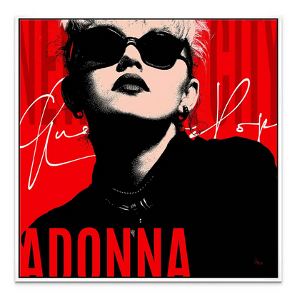Wall art perfect for Madonna fans and bold modern decor