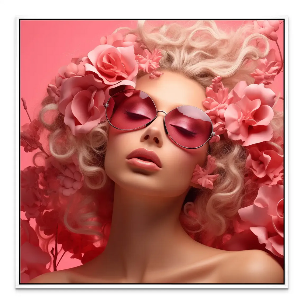 Modern wall art featuring couture-inspired beauty