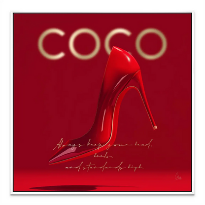 Versatile wall art perfect for fashion collections and glam interiors