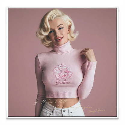 Marilyn Monroe Blush Canvas Art - Pink Glam Pop Portrait - Image 8