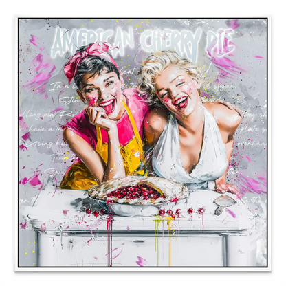 Modern canvas wall art blending realism and graffiti aesthetics.
