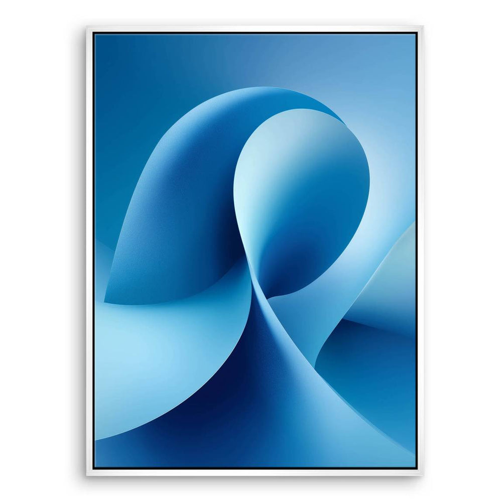 Contemporary abstract artwork in blue hues ideal for bedrooms and offices
