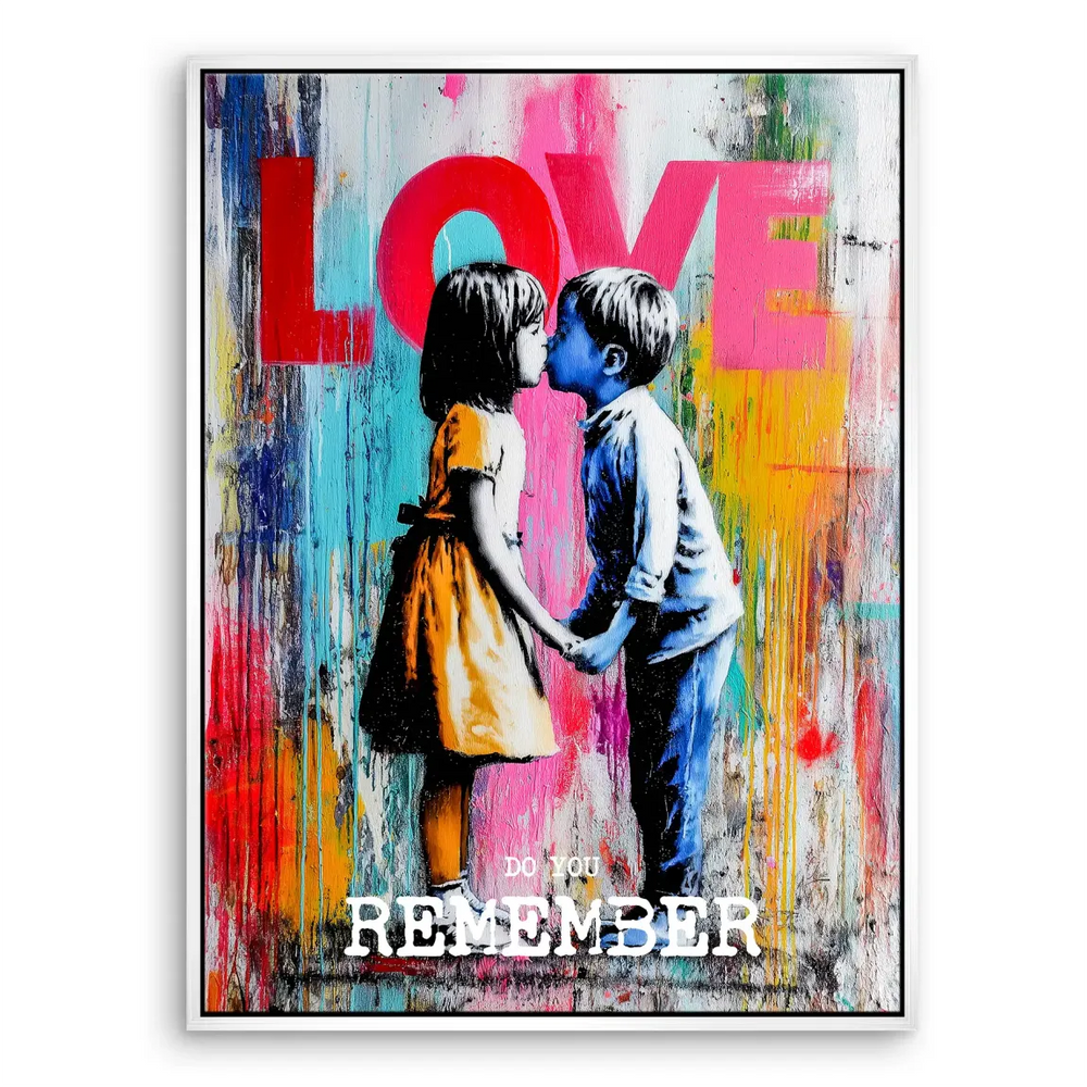 Banksy-inspired contemporary street art style for modern decor