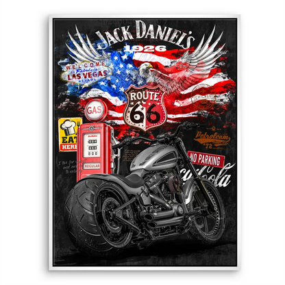 Harley Freedom Pop Art Canvas – Vintage Americana Wall Art - Image 8