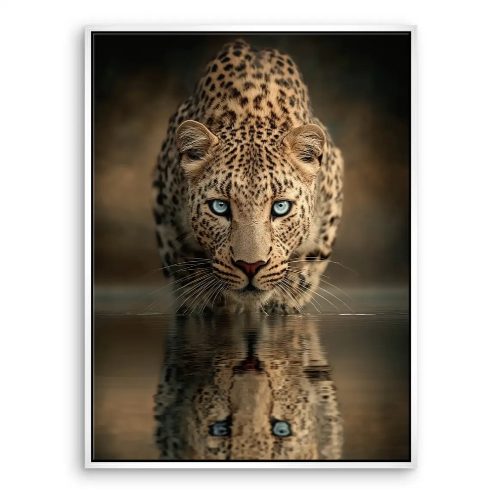 Leopard canvas portrait ideal for living room or office