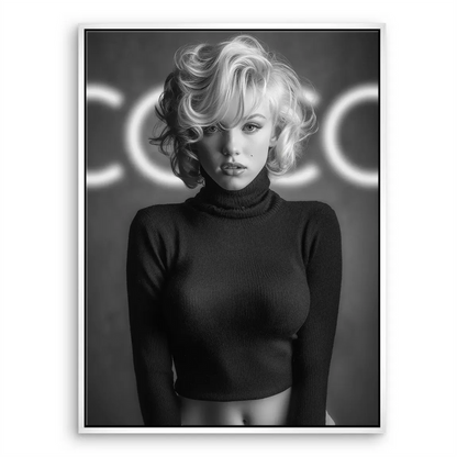 Marilyn Coco Glamour Canvas Wall Art – Vintage Hollywood Portrait - Image 7