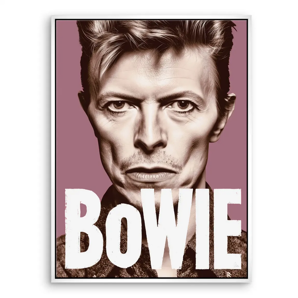 Elegant wall decor for Bowie fans and art enthusiasts.