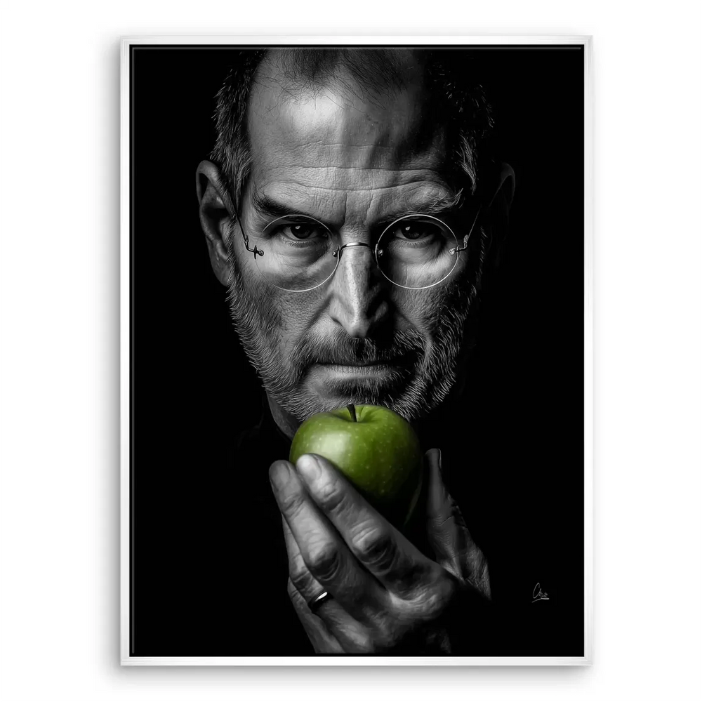 Elegant black-and-white portrait canvas designed for contemporary interiors.