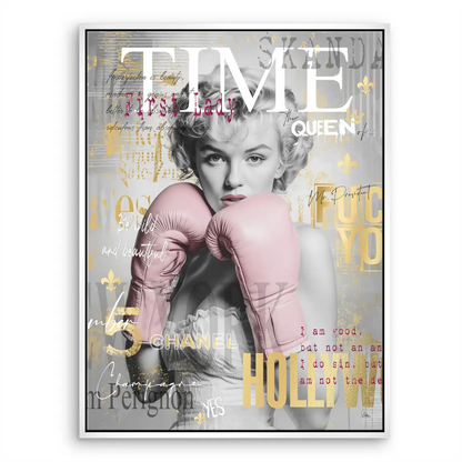 Marilyn Monroe Champ Pop Art Canvas Print - Bold Glam Wall Art - Image 8