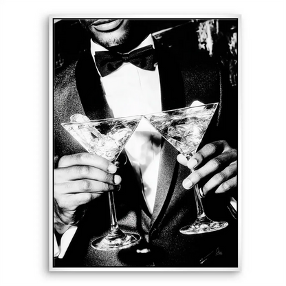 Gentleman Style Canvas Print - Black & White Tuxedo Wall Art - Image 8