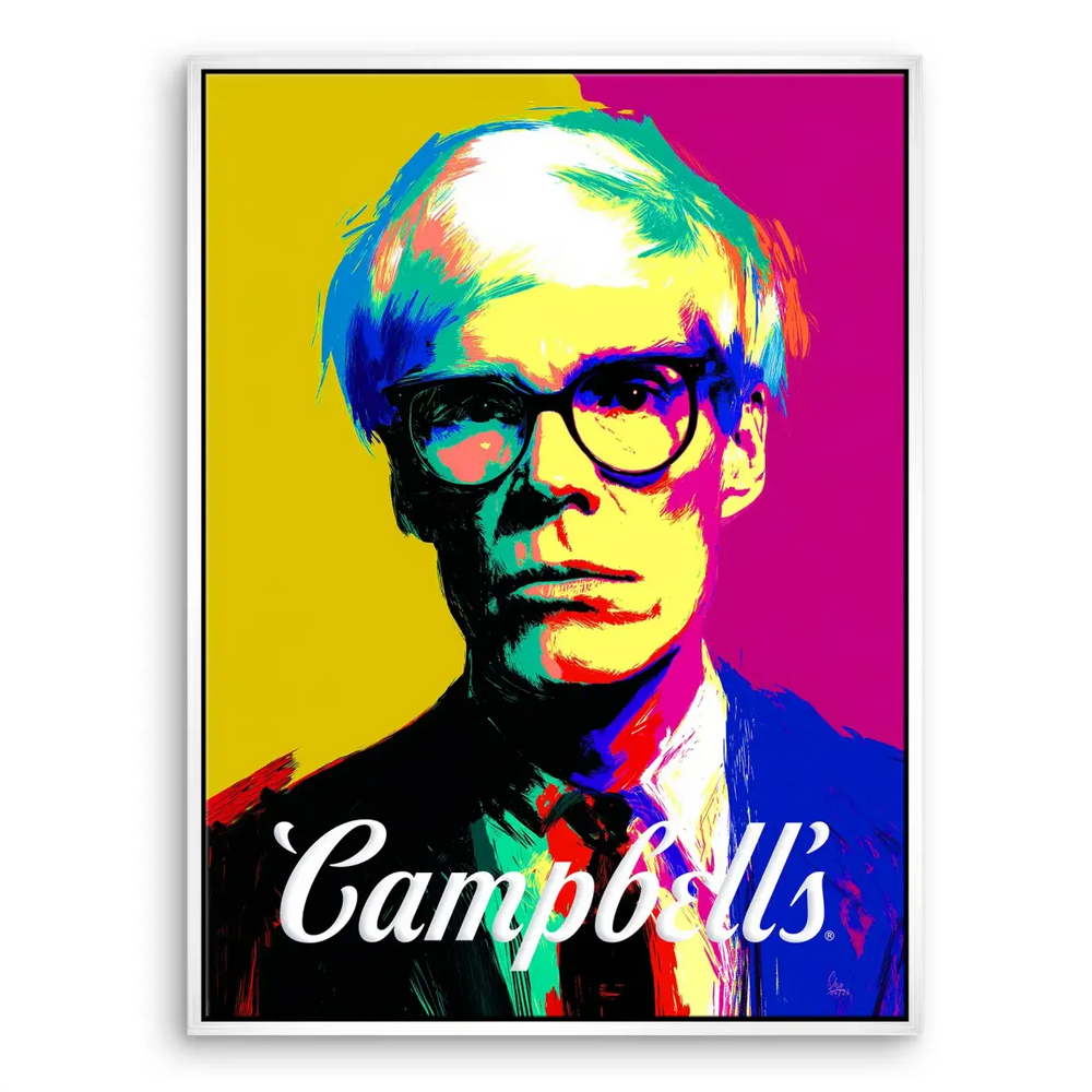 Campbell Pop Art Canvas Portrait – Warhol-Inspired Wall Art - Image 6
