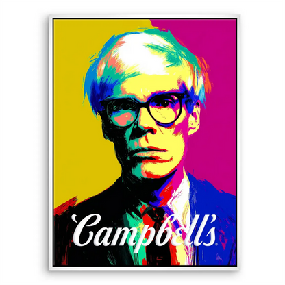 Campbell Pop Art Canvas Portrait – Warhol-Inspired Wall Art - Image 6