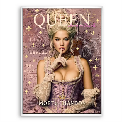 Marie Antoinette Rebel Art Canvas — Rococo Meets Modern Wall Art - Image 8
