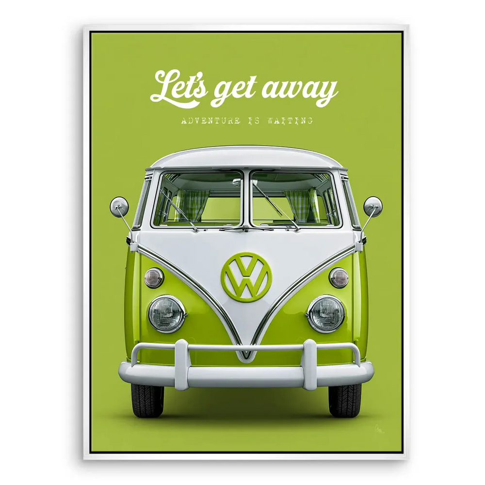 Classic camper van graphic art suitable for cars and travel lovers
