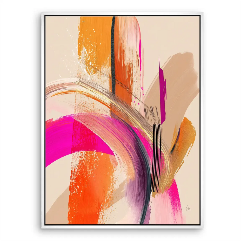 Statement wall art piece ideal for neutral decor with bright accents