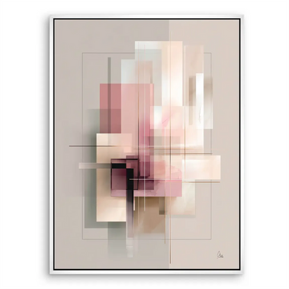 Bedroom or office wall art with contemporary abstract style